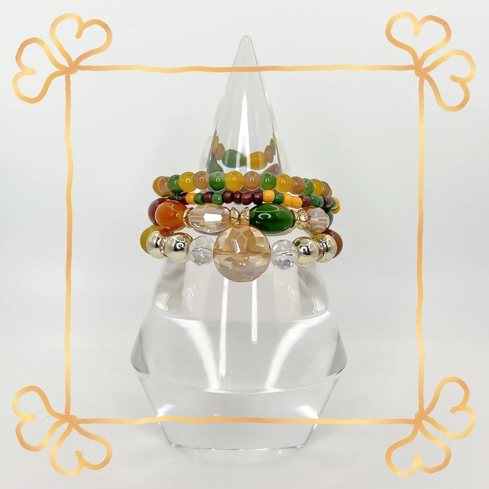 ❀ 2/$20 Multicolored Nature Bohemian Beaded Bundle Bracelet Set - Picture 5 of 5
